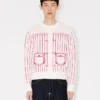 Kenzo Trompe L’œil-Strickjacke aus Baumwollmischung