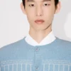 Kenzo Trompe L’œil-Strickjacke aus Baumwollmischung