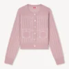 Kenzo Trompe L’œIl‘ Strickjacke aus Woll-Baumwollmischung