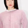 Kenzo Trompe L’œIl‘ Strickjacke aus Woll-Baumwollmischung