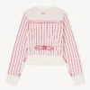 Kenzo Trompe L’œIl‘ Strickjacke aus Woll-Baumwollmischung