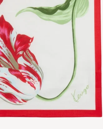„Kenzo Tulip“ Bandana aus leichter Baumwolle