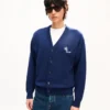 Kenzo Tulip‘ bestickter Cardigan aus Wolle und Baumwolle