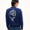 Kenzo Tulip‘ bestickter Cardigan aus Wolle und Baumwolle