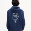 „Kenzo Tulip“ bestickter Kapuzenpullover mit Reißverschluss aus Baumwolle