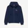 „Kenzo Tulip“ bestickter Kapuzenpullover mit Reißverschluss aus Baumwolle