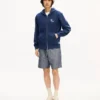 „Kenzo Tulip“ bestickter Kapuzenpullover mit Reißverschluss aus Baumwolle
