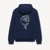 „Kenzo Tulip“ bestickter Kapuzenpullover mit Reißverschluss aus Baumwolle