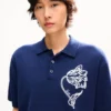 Kenzo Tulip‘ besticktes Polohemd aus Wolle und Baumwolle