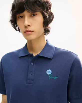 Kenzo Tulip‘ besticktes Slim-Fit-Polo aus Baumwolle