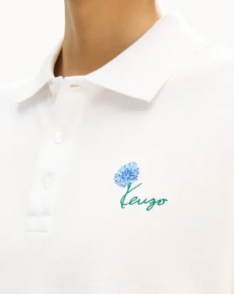 Kenzo Tulip‘ besticktes Slim-Fit-Polo aus Baumwolle
