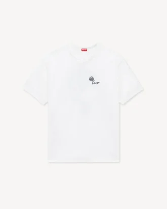 Kenzo Tulip‘ besticktes T-Shirt aus Baumwolle