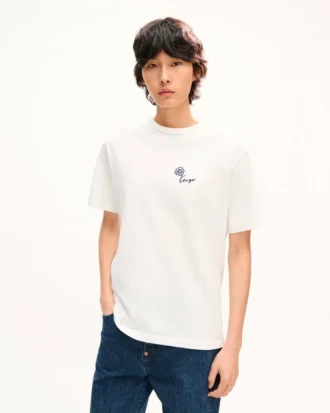 Kenzo Tulip‘ besticktes T-Shirt aus Baumwolle