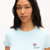 Kenzo Tulip‘ besticktes T-Shirt aus Baumwolle