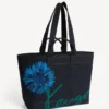 Kenzo Tulip‘ Große Tragetasche aus denimähnlichem Twill