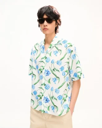 „Kenzo Tulip“ Hawaiihemd mit kurzen Ärmeln aus Baumwolle