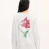 „Kenzo Tulip“ Langarm-Relax-Hemd aus Baumwolle
