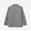 „Kenzo Tulip“ leichte Arbeitsjacke aus gewaschenem Denim aus Leinenmischgewebe