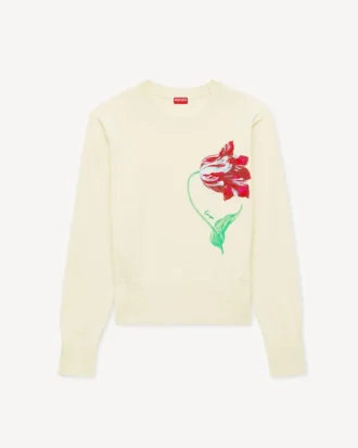„Kenzo Tulip“ Pullover aus Baumwollmischgewebe