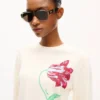 „Kenzo Tulip“ Pullover aus Baumwollmischgewebe