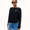 „Kenzo Tulip“ Pullover mit Stickerei aus flauschiger Baumwolle