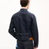 Kenzo Tulip‘ Slim-Fit-Truckerjacke mit Falten aus japanischem Denim