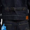 Kenzo Tulip‘ Slim-Fit-Truckerjacke mit Falten aus japanischem Denim