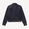 Kenzo Tulip‘ Slim-Fit-Truckerjacke mit Falten aus japanischem Denim