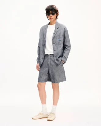 Kenzo Tulip‘ Straight Short aus Baumwoll-Leinen