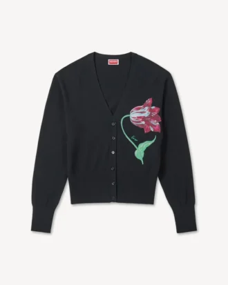 Kenzo Tulip‘ Strickjacke aus Baumwollmischung
