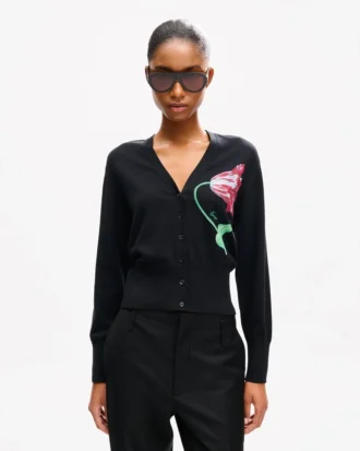 Kenzo Tulip‘ Strickjacke aus Baumwollmischung