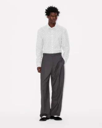 Kenzo Weave‘ Gerade geschnittene Hose aus Wolljacquard