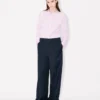 Kenzo Weave‘ Hose mit weitem Bein aus Wolljacquard