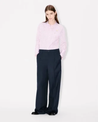 Kenzo Weave‘ Hose mit weitem Bein aus Wolljacquard