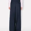 Kenzo Weave‘ Hose mit weitem Bein aus Wolljacquard