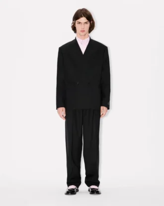 „Kenzo Weave“ Kimono-Jacke aus Wolljacquard