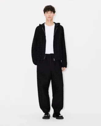 Kenzo Weave‘ Overshirt mit Kapuze aus Baumwoll-Jacquard