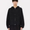 Kenzo Weave‘ Overshirt mit Kapuze aus Baumwoll-Jacquard