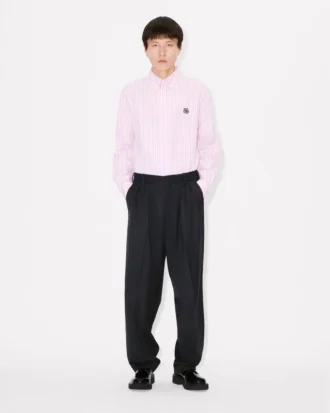„Kenzo Weave“ Plissee-Hose aus Wolljacquard