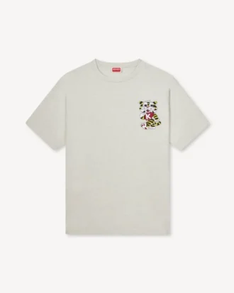 „Kenzo Wild Tiger“ besticktes Oversize-Hemd aus Baumwolle