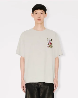 „Kenzo Wild Tiger“ besticktes Oversize-Hemd aus Baumwolle