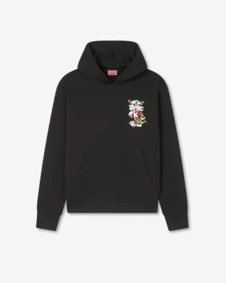 Kenzo „Wild Tiger“ Hoodie mit Stickerei aus Baumwolle