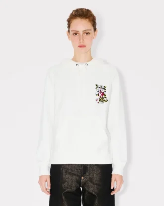 Kenzo „Wild Tiger“ Hoodie mit Stickerei aus Baumwolle