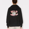 „Kenzo Wild Tiger“ Kapuzenpullover mit Reißverschluss aus Baumwolle