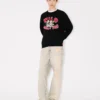 „Kenzo Wild Tiger“-Pullover aus Woll-Baumwollmischung