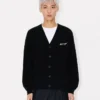 „Kenzo Wild Tiger“ Strickjacke aus Woll-Baumwollmischung
