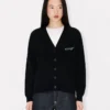 „Kenzo Wild Tiger“ Strickjacke aus Woll-Baumwollmischung