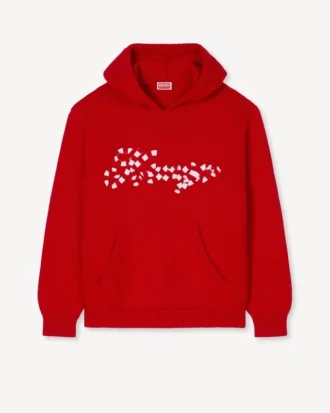 Kenzo Winter Holidays‘ bestickter Hoodie aus Baumwolle und Wolle