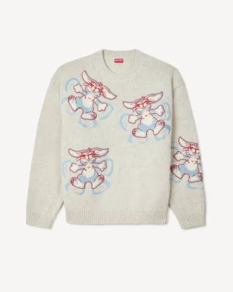 Kenzo Winter Holidays‘ bestickter Pullover aus Wolle