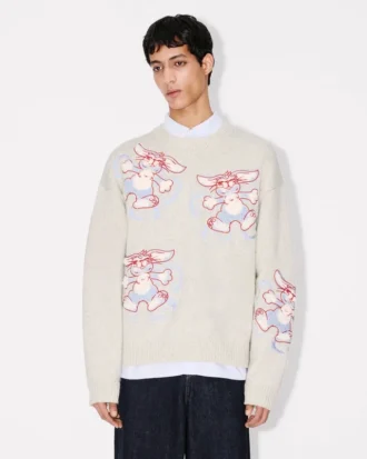 Kenzo Winter Holidays‘ bestickter Pullover aus Wolle